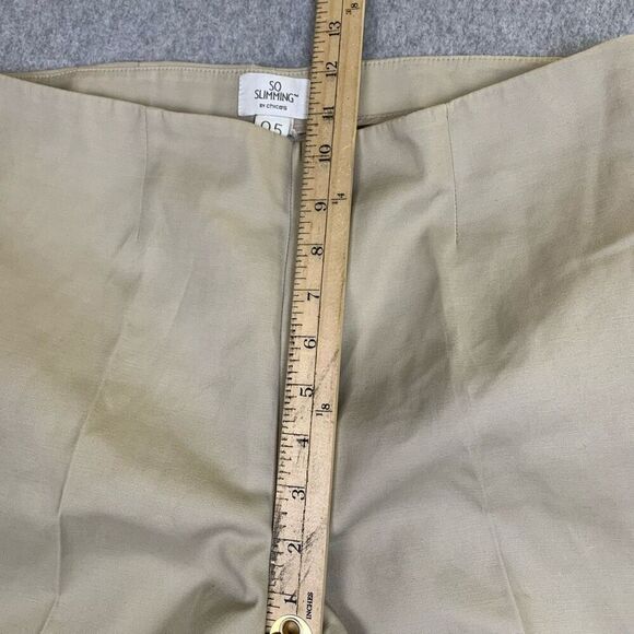 Chico’s Womens Pants Beige So Slimming Pull On Size 0.5 / 6 Small - Picture 2 of 10